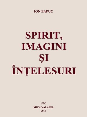 cover image of Spirit, imagini și înțelesuri